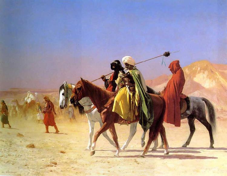 Jean-Leon Gerome Arabs Crossing the Desert oil painting picture